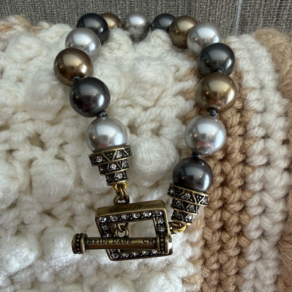 Heidi Daus - Elegant Faux Pearls in Earth Tone Colors